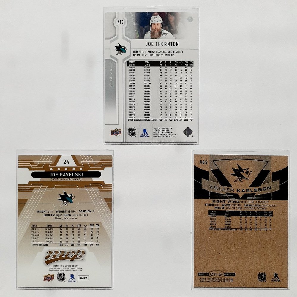 San Jose Sharks 9 Card Lot - HCKY [25_1] - Picture 4 of 8